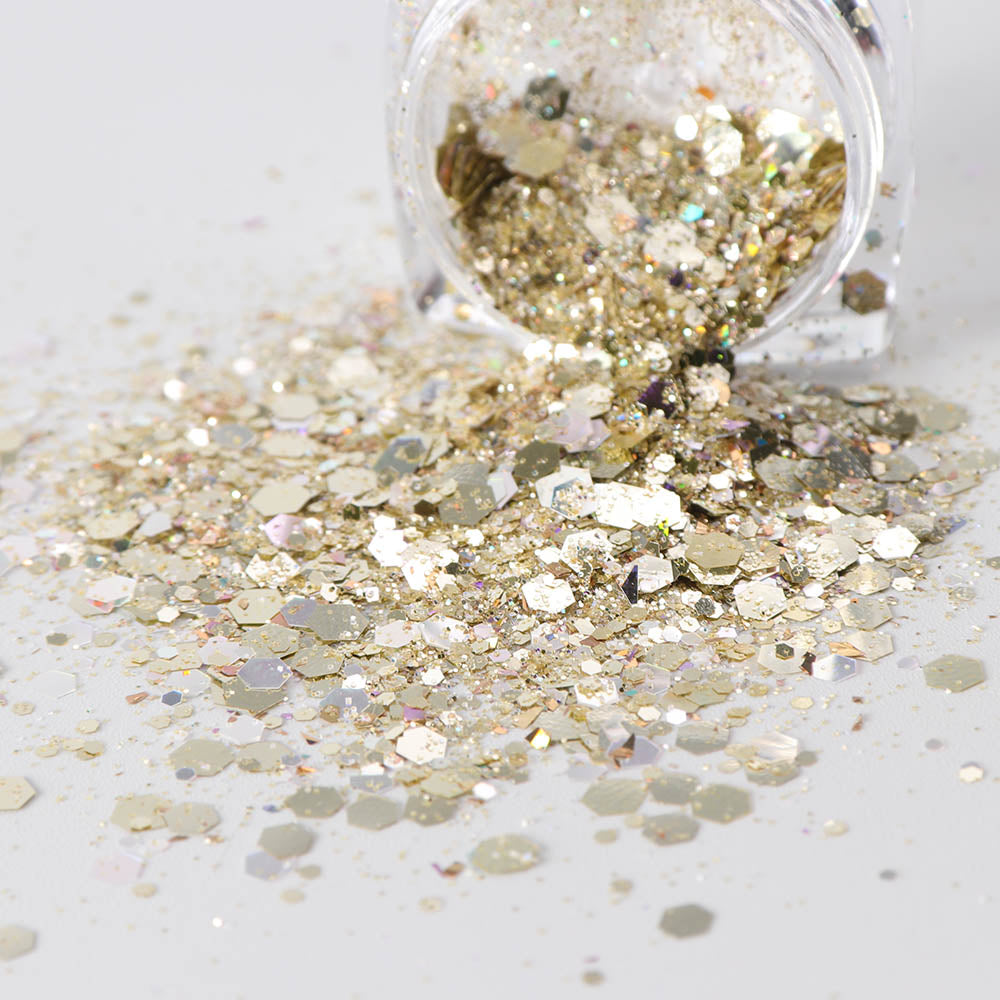 1 Box Nail Mermaid Glitter Flakes Sparkly 3D