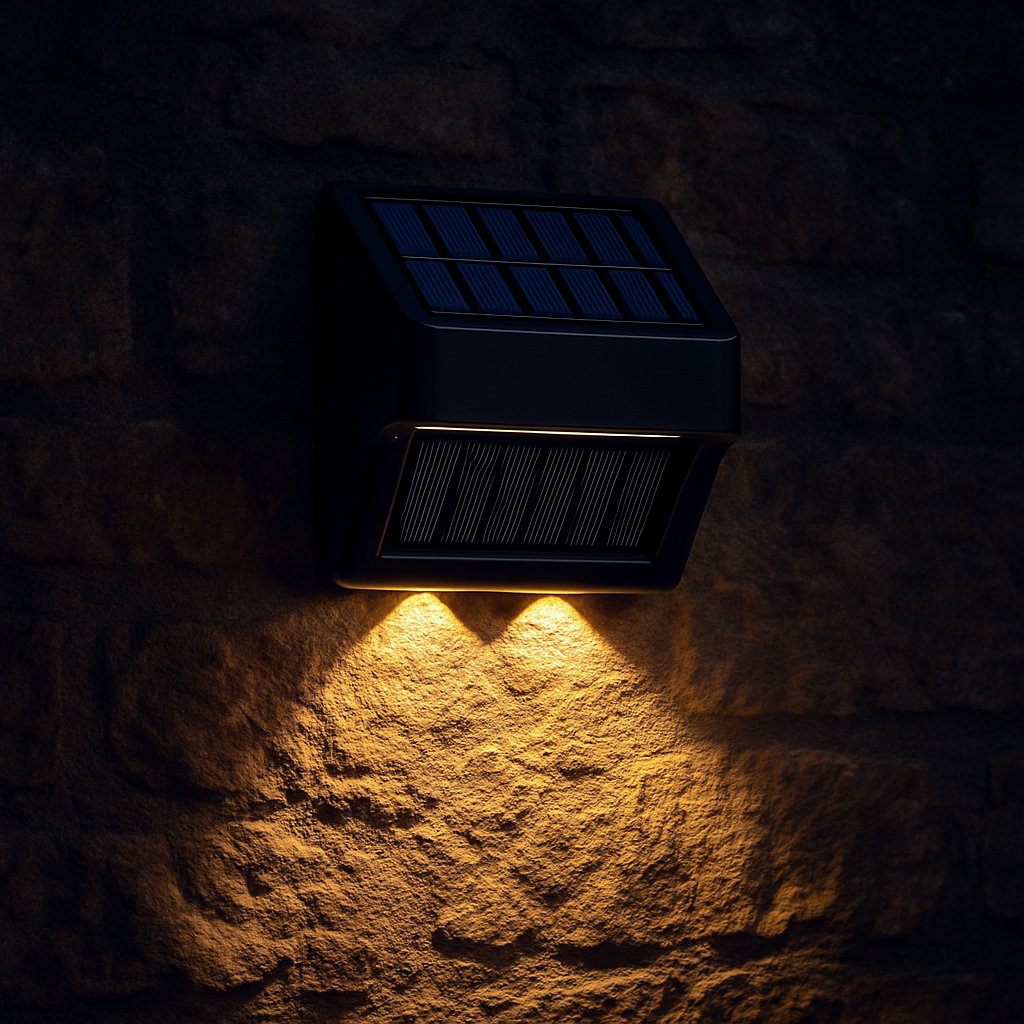 Solar LED Light, Outdoor Waterproof Wall Lamp, Dusk to Dawn Fence Lighting for Summer Garden Yard Porch Walkway Camping Home Dec