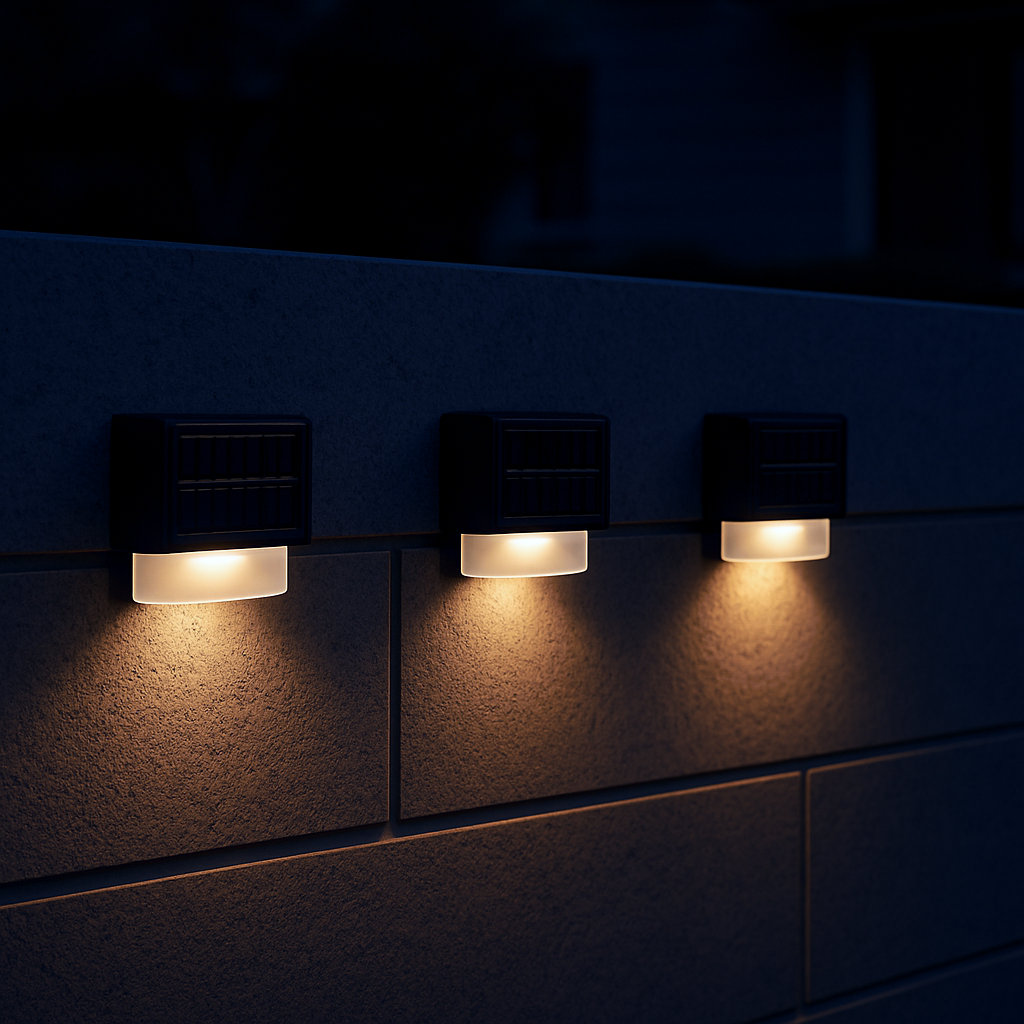 Solar LED Light, Outdoor Waterproof Wall Lamp, Dusk to Dawn Fence Lighting for Summer Garden Yard Porch Walkway Camping Home Dec