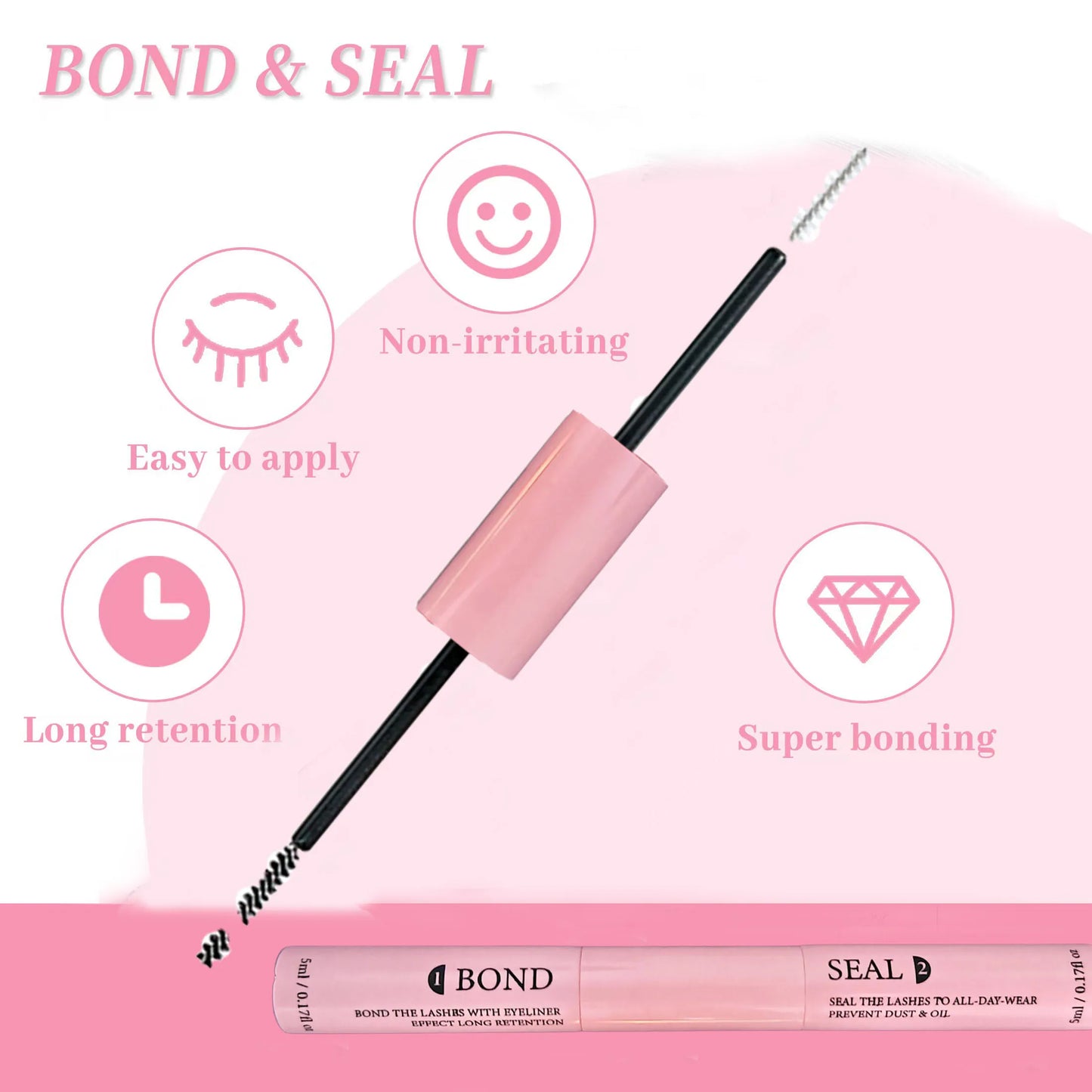 DIY Lashes Extension Kit Lash Bond and Seal Remover Eyelashes 200 PCS