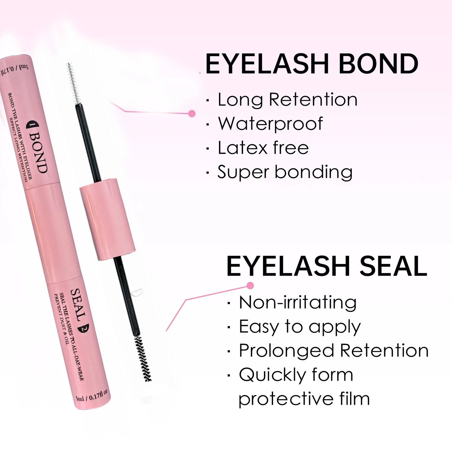 DIY Lashes Extension Kit Lash Bond and Seal Remover Eyelashes 200 PCS