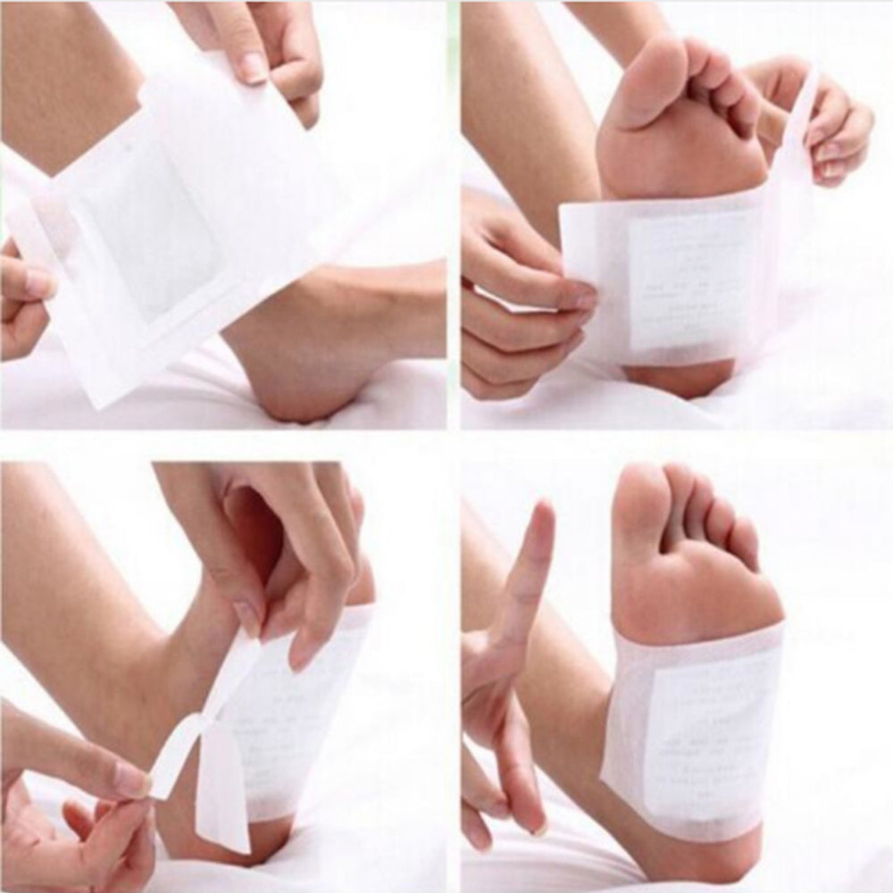 10 Pcs Cleansing Detox Foot Pad Herbal Detoxify
