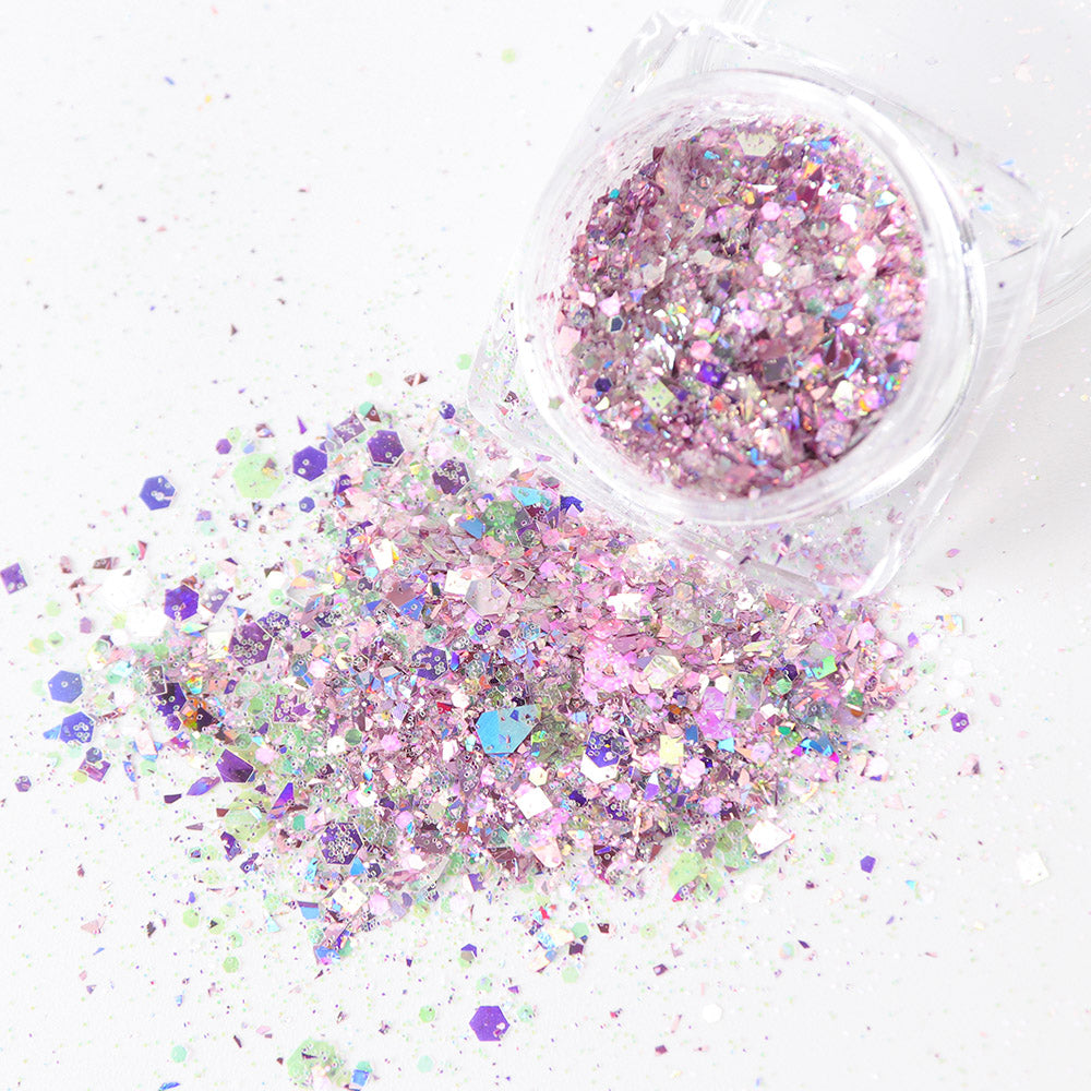 1 Box Nail Mermaid Glitter Flakes Sparkly 3D