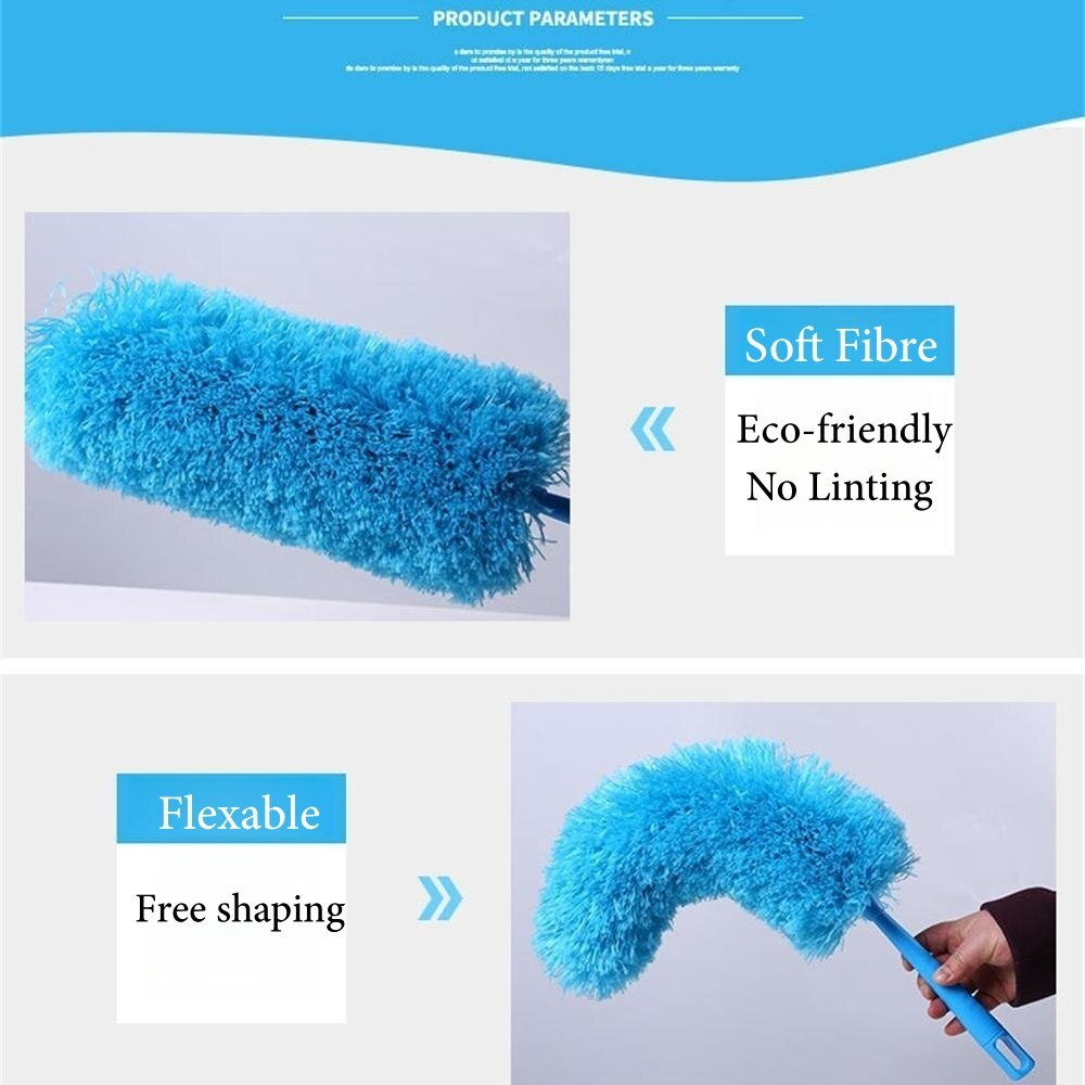 Microfiber Duster Cleaning Brush Dust Cleaner Bendable Handle Soft