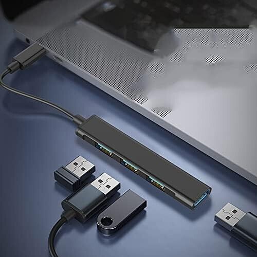 USB-C Type C to USB 3.0 4 Port Hub Splitter For PC Phone Mac iPad