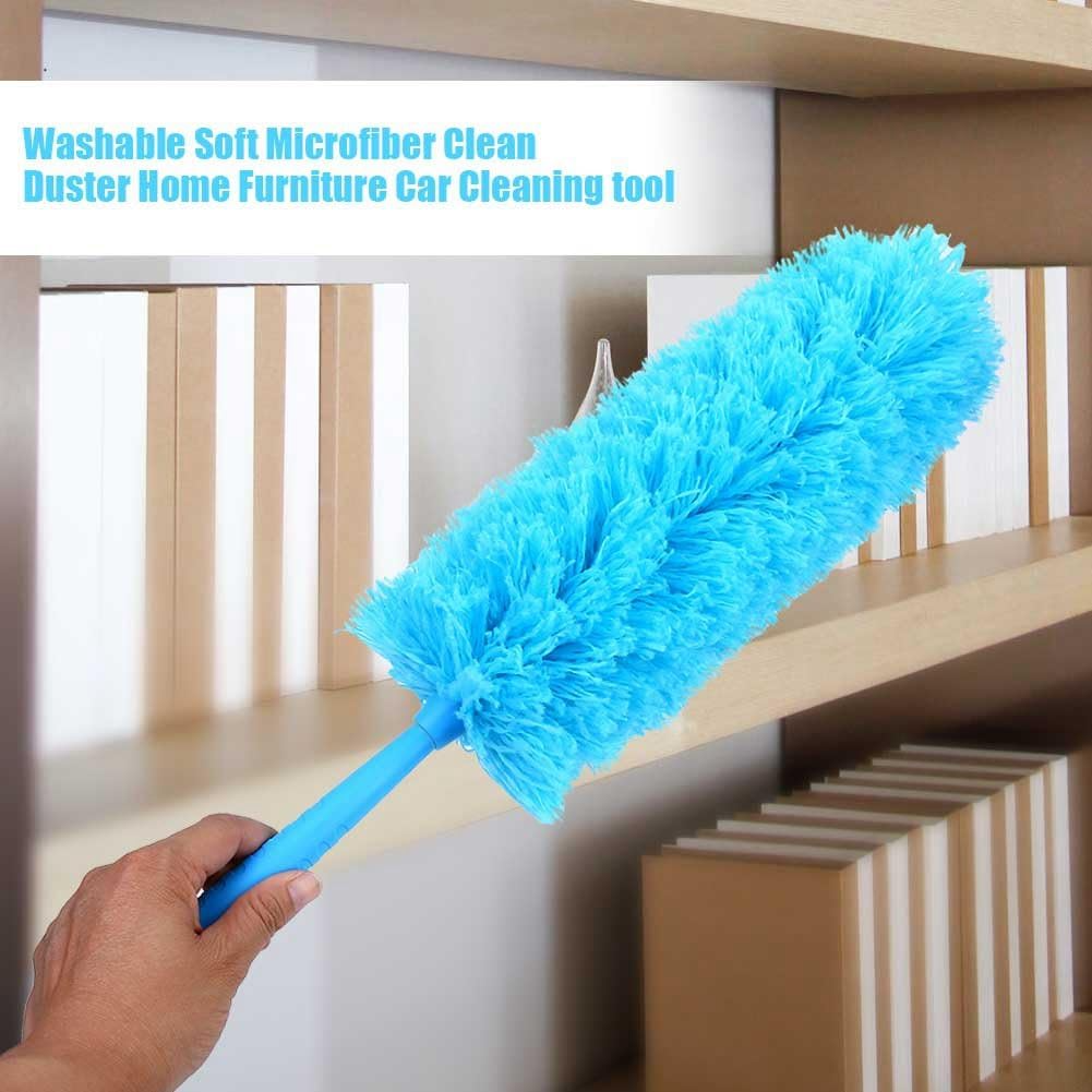 Microfiber Duster Cleaning Brush Dust Cleaner Bendable Handle Soft
