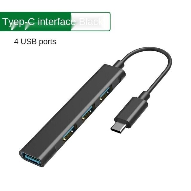 USB-C Type C to USB 3.0 4 Port Hub Splitter For PC Phone Mac iPad