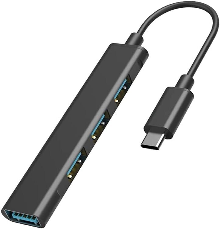 USB-C Type C to USB 3.0 4 Port Hub Splitter For PC Phone Mac iPad