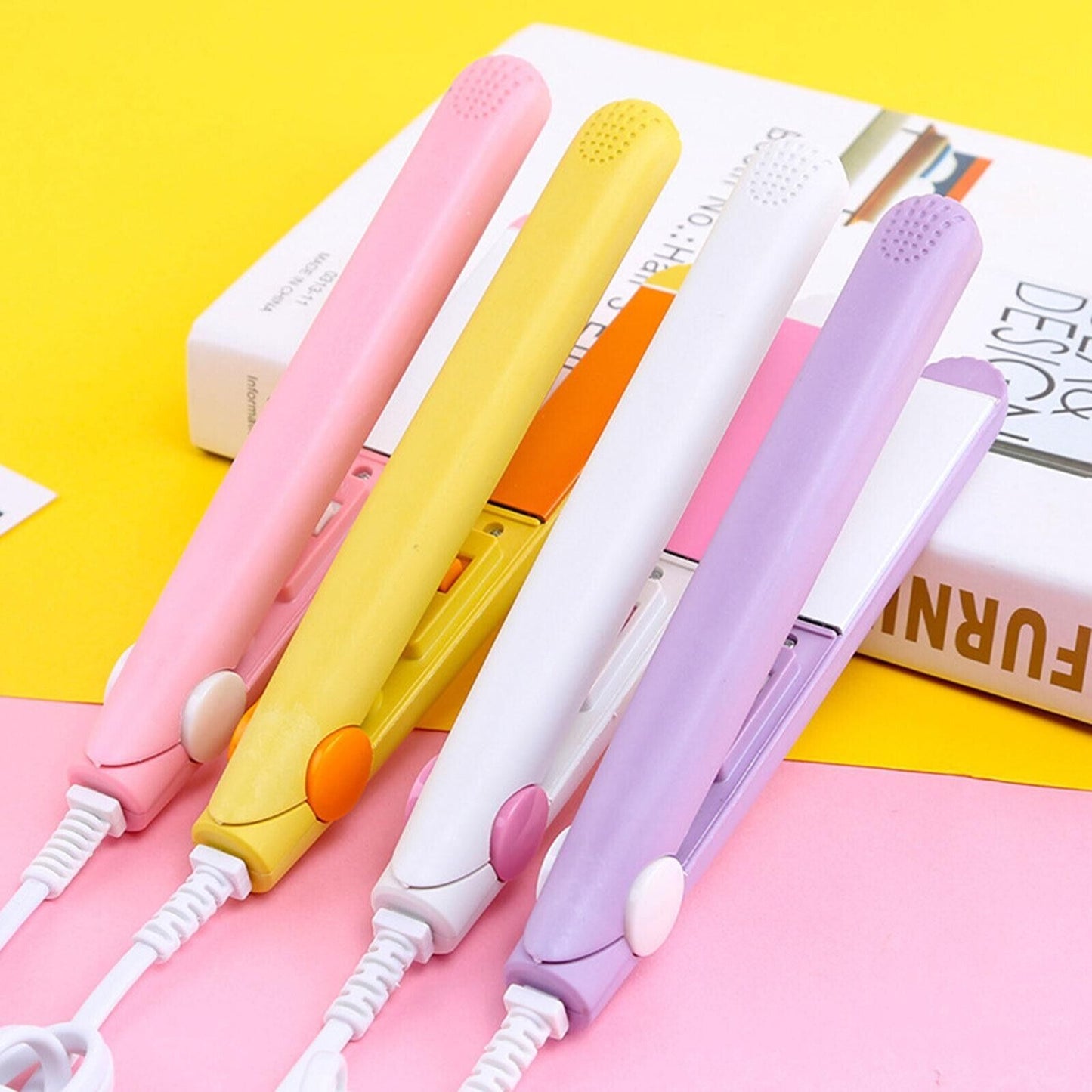 Mini Portable Hair Iron Hair Straightener Curler Professional Hair