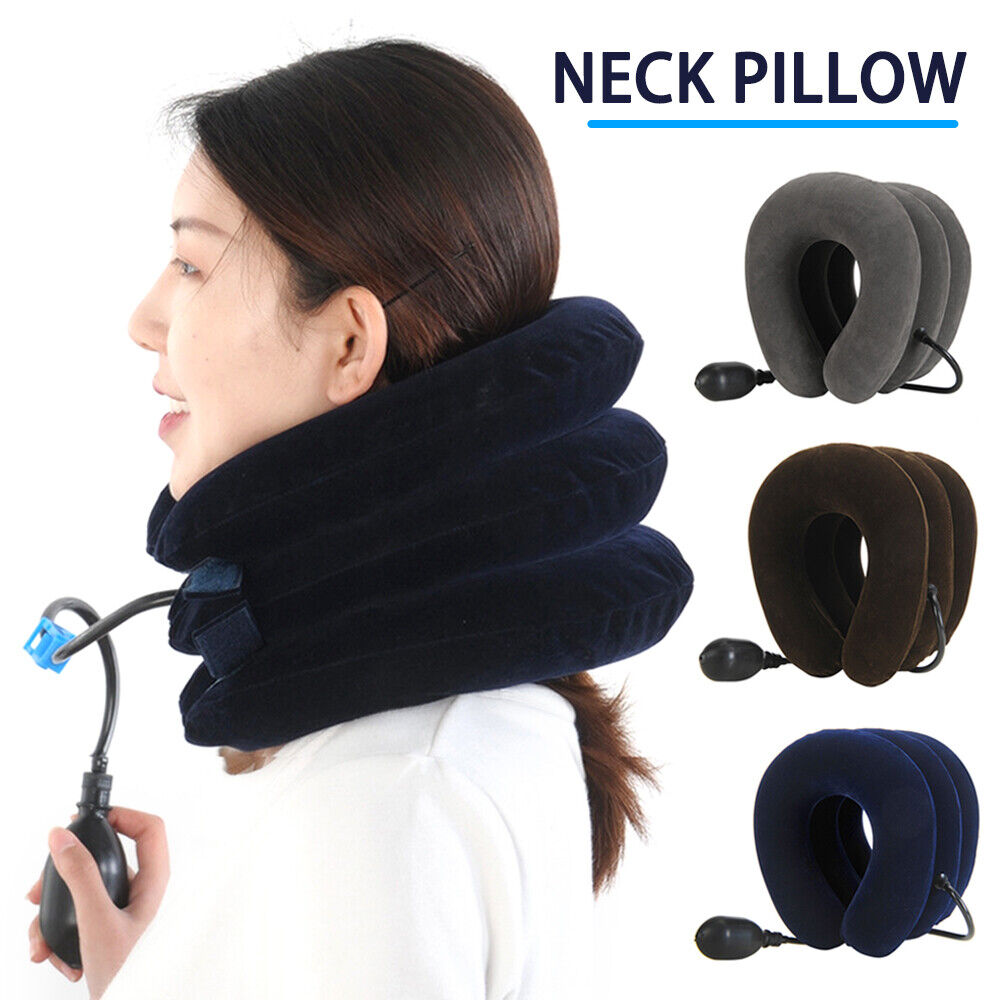 Cervical Neck Traction Device Collar Brace Support Pain Relief