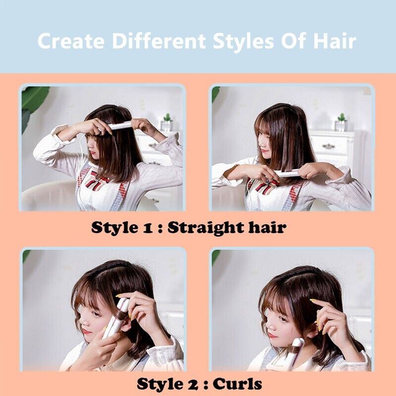 Mini Portable Hair Iron Hair Straightener Curler Professional Hair
