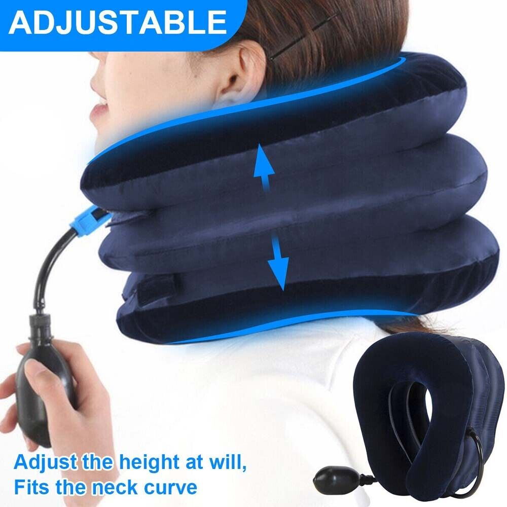 Cervical Neck Traction Device Collar Brace Support Pain Relief