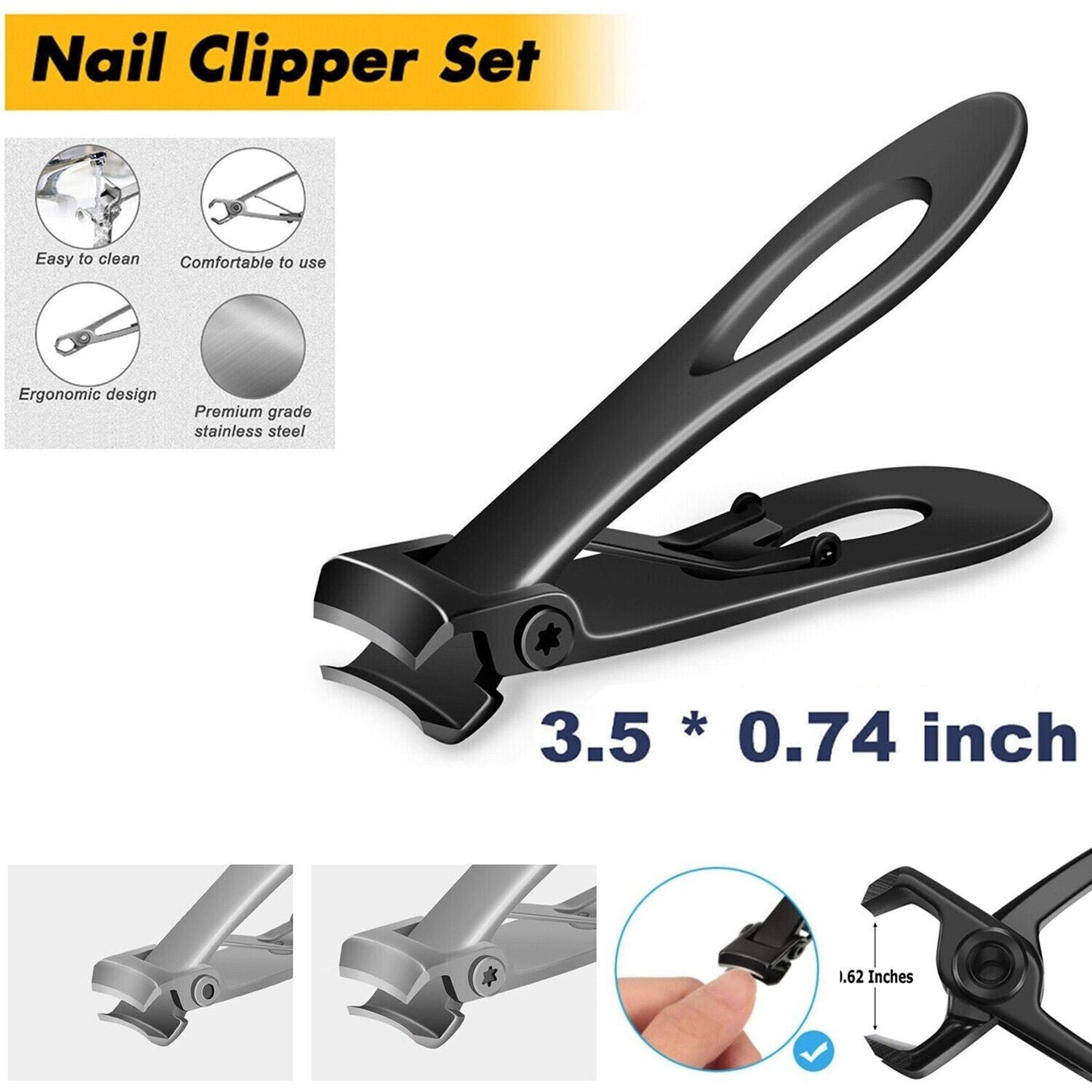 Extra Large Toe Nail Clippers For Thick Hard Nails Cutter Heavy Duty