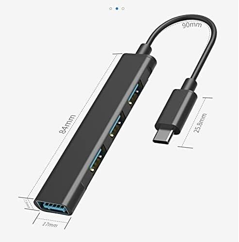 USB-C Type C to USB 3.0 4 Port Hub Splitter For PC Phone Mac iPad