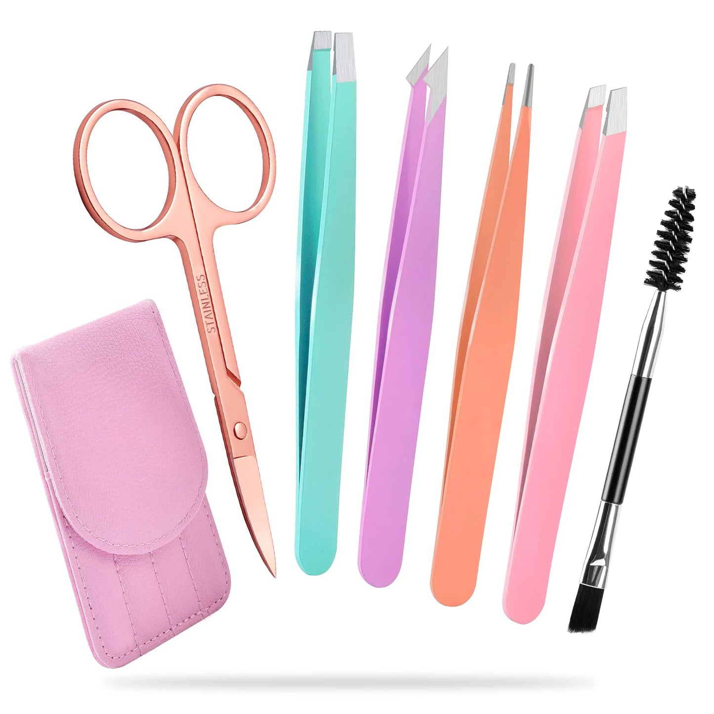4pcs Set Professional Tweezers Set Perfect For Eyebrow Hair Removal Splinter Very Effortless and Relaxed to Remove