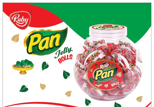 Ruby Pan Jelly Bolls - Pan Flavored Jelly Pack Of 20